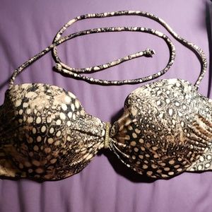 Victorian Secret Snack Skin Print Swim Top